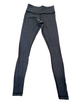 Vintage Lululemon Groove Roll Down Pants Heathered Charcoal Size 2